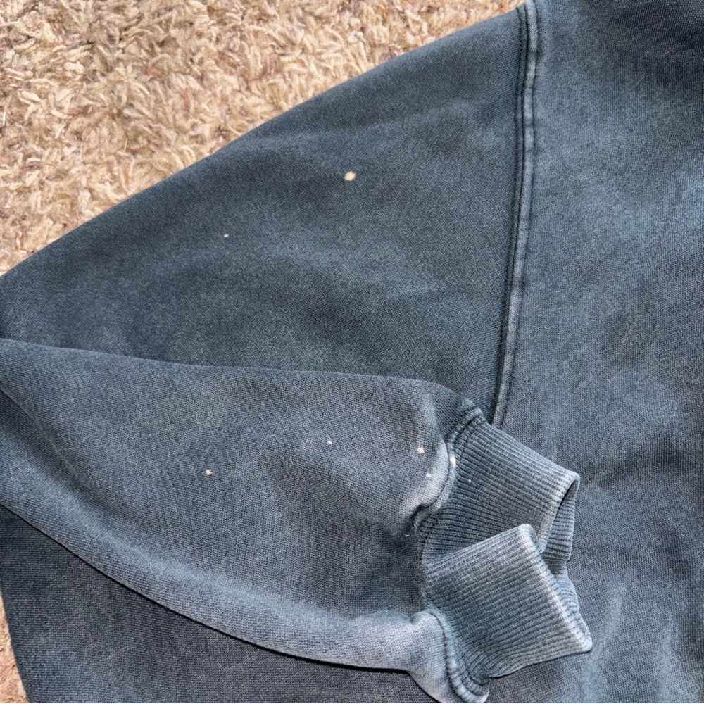 Divided | Black Distressed Cropped Crew Sweatshirt - Picture 4 of 4